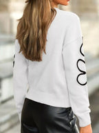 Flower Dropped Shoulder Sweater (12)