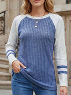 Ribbed Raglan Sleeve T-shirt (8)