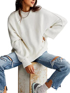 Round Neck Long Sleeve Sweater (15)
