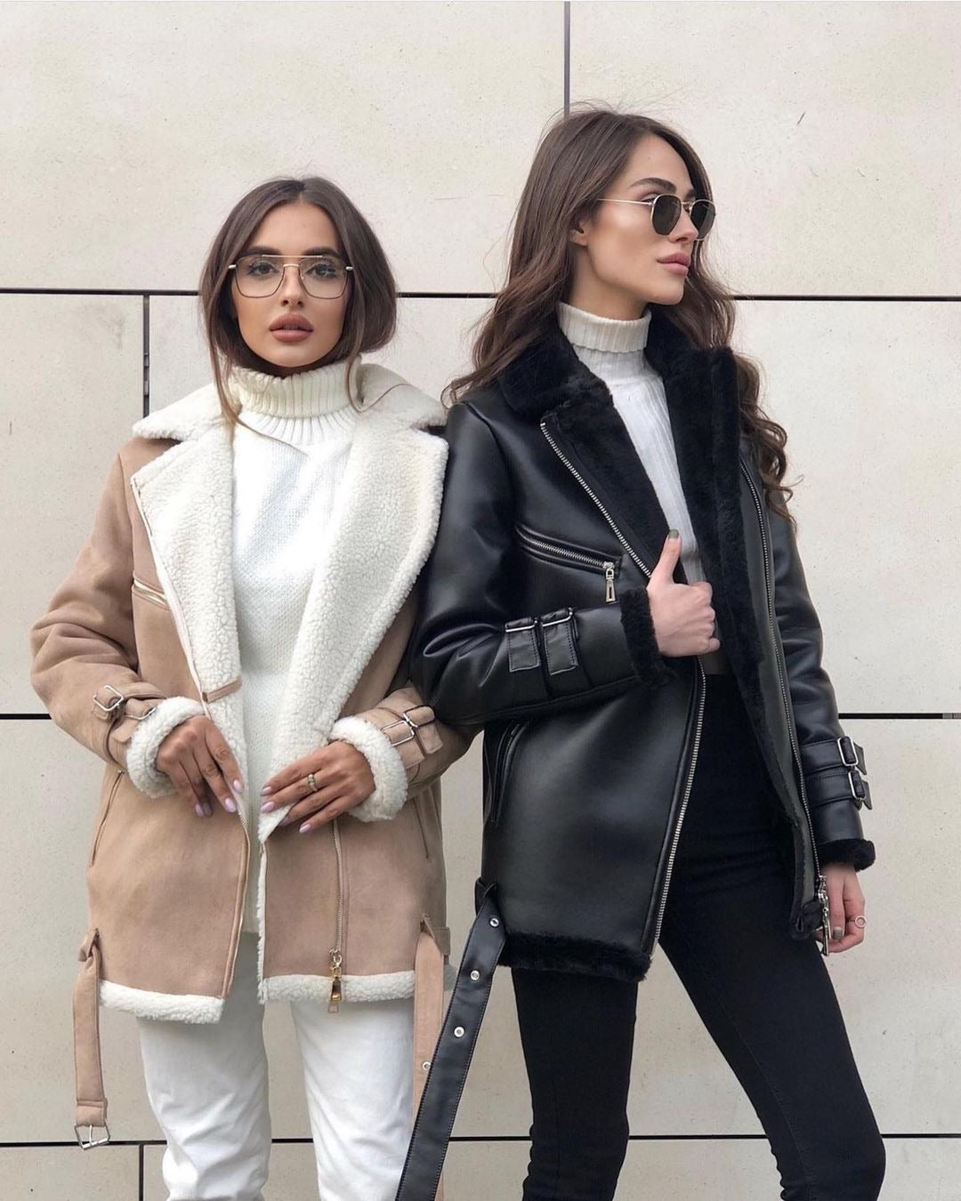 Suede Zipper Solid Color Coat photo 4