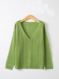 Openwork V-neck Cardigan