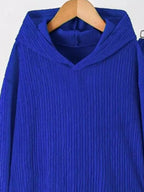 Textured Long Sleeve Hoodie Pants Set (6)