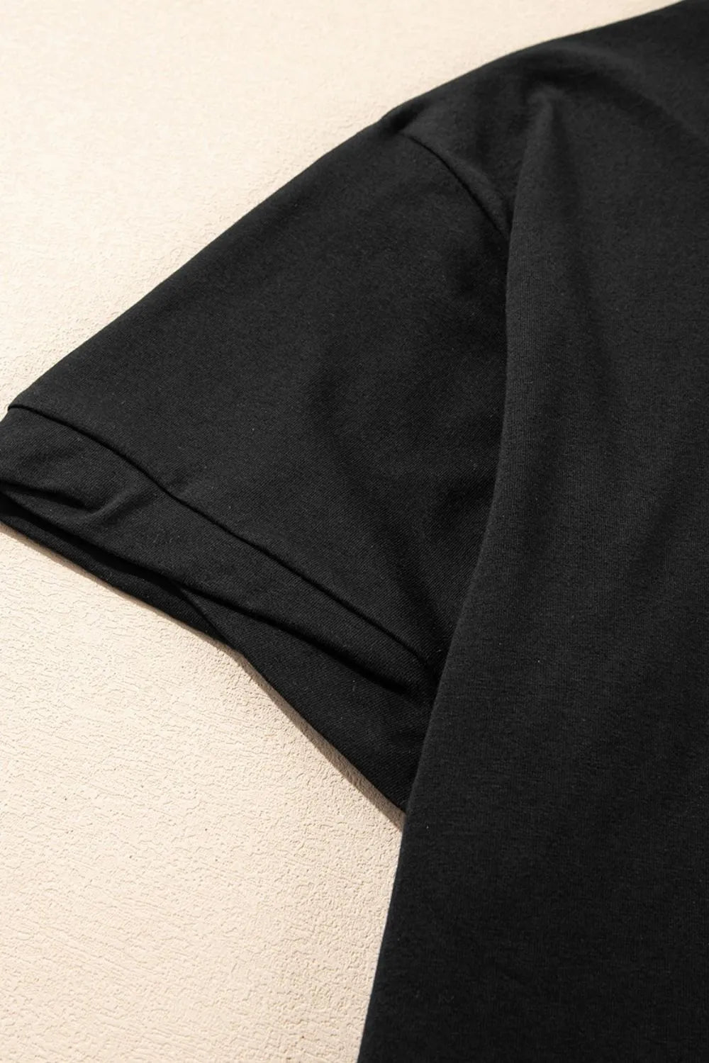 Loose Half Sleeve Hi Low Hem T Shirt (25)
