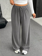 Full Size Drawstring Wide Leg Pants Plus (6)