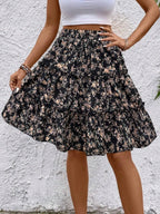 Floral Print Midi Skirt (13)