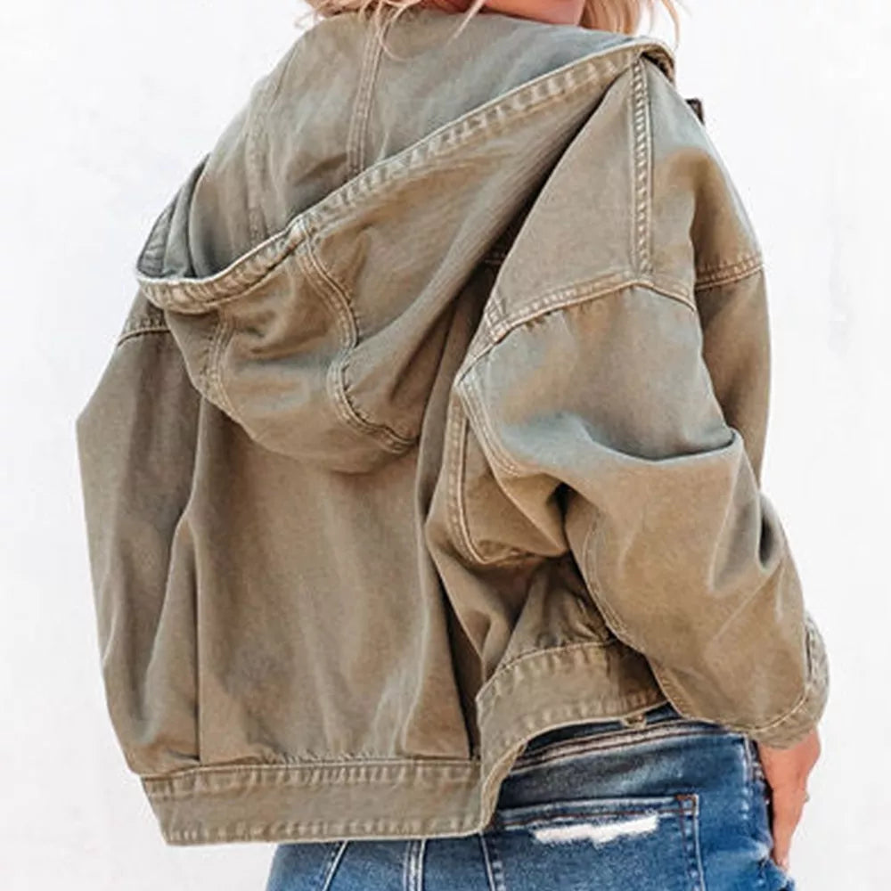 Hooded Dropped Shoulder Denim Jacket (12)
