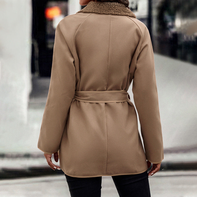 Reversible Brown Wool Coat photo 4