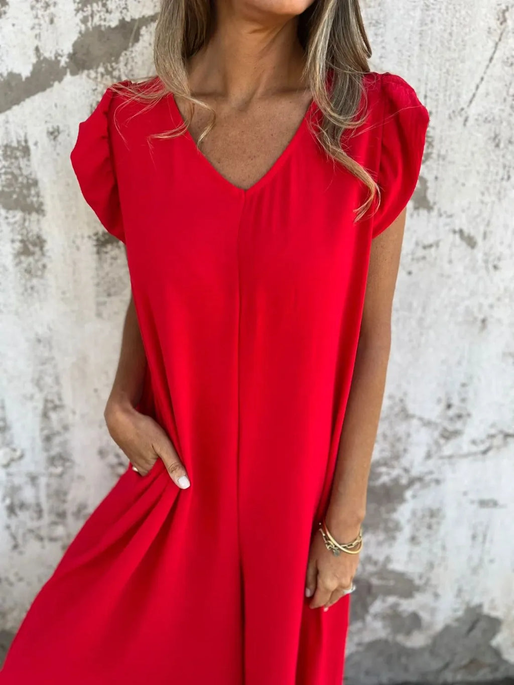 Full Size V-neck Cap Sleeve Wide Leg Jumpsuit Plus (17)