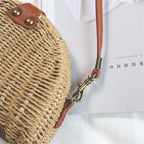 Semicircular Mini Straw Bag photo 2