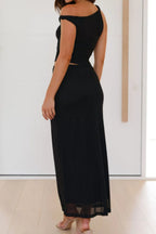 Asymmetrical Cutout Sleeveless Dress (24)