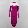 Mesh Stitching Bandage Suspender Dress variant CJLY186171801AZ|CJLY186171802BY|CJLY186171803CX|CJLY186171804DW