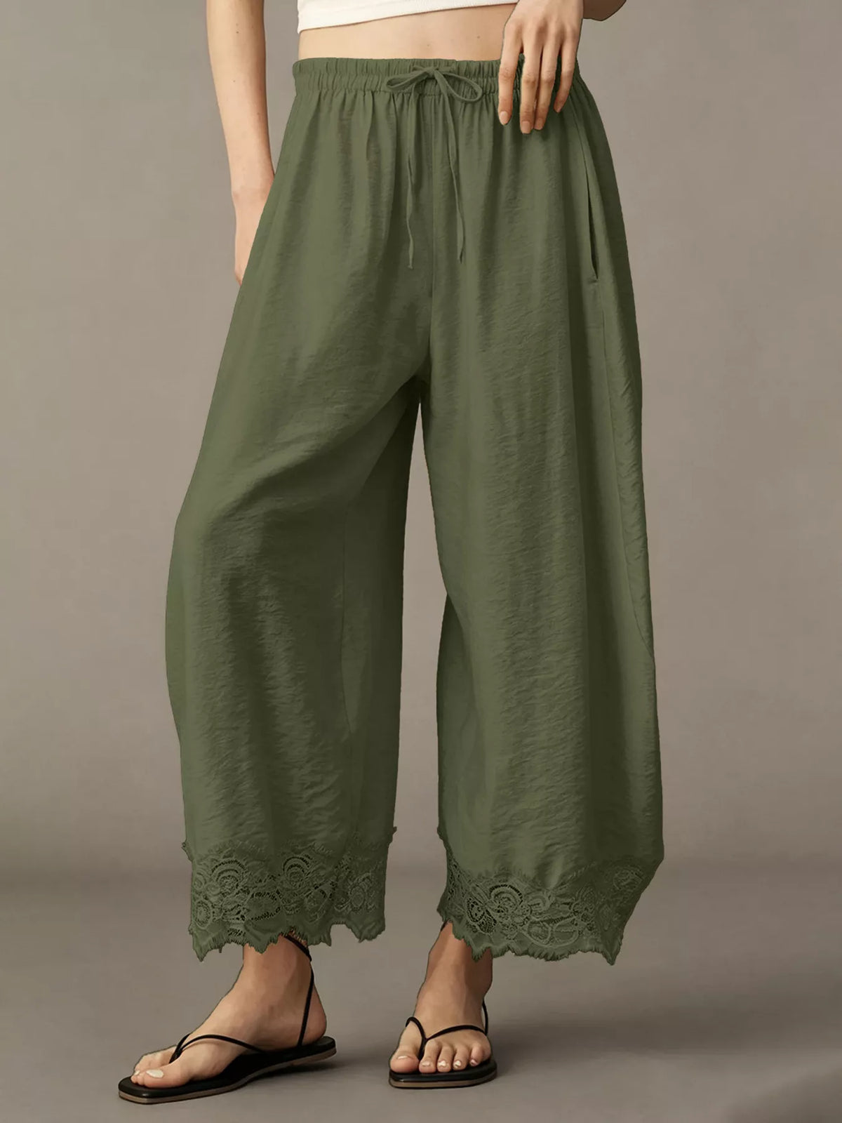 Drawstring Wide Leg Pants (19)