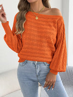 Cable Knit Boat Neck Sweater (8)