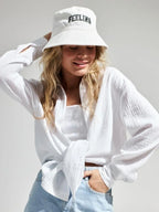 Textured Collared Neck Long Sleeve Shirt (5)
