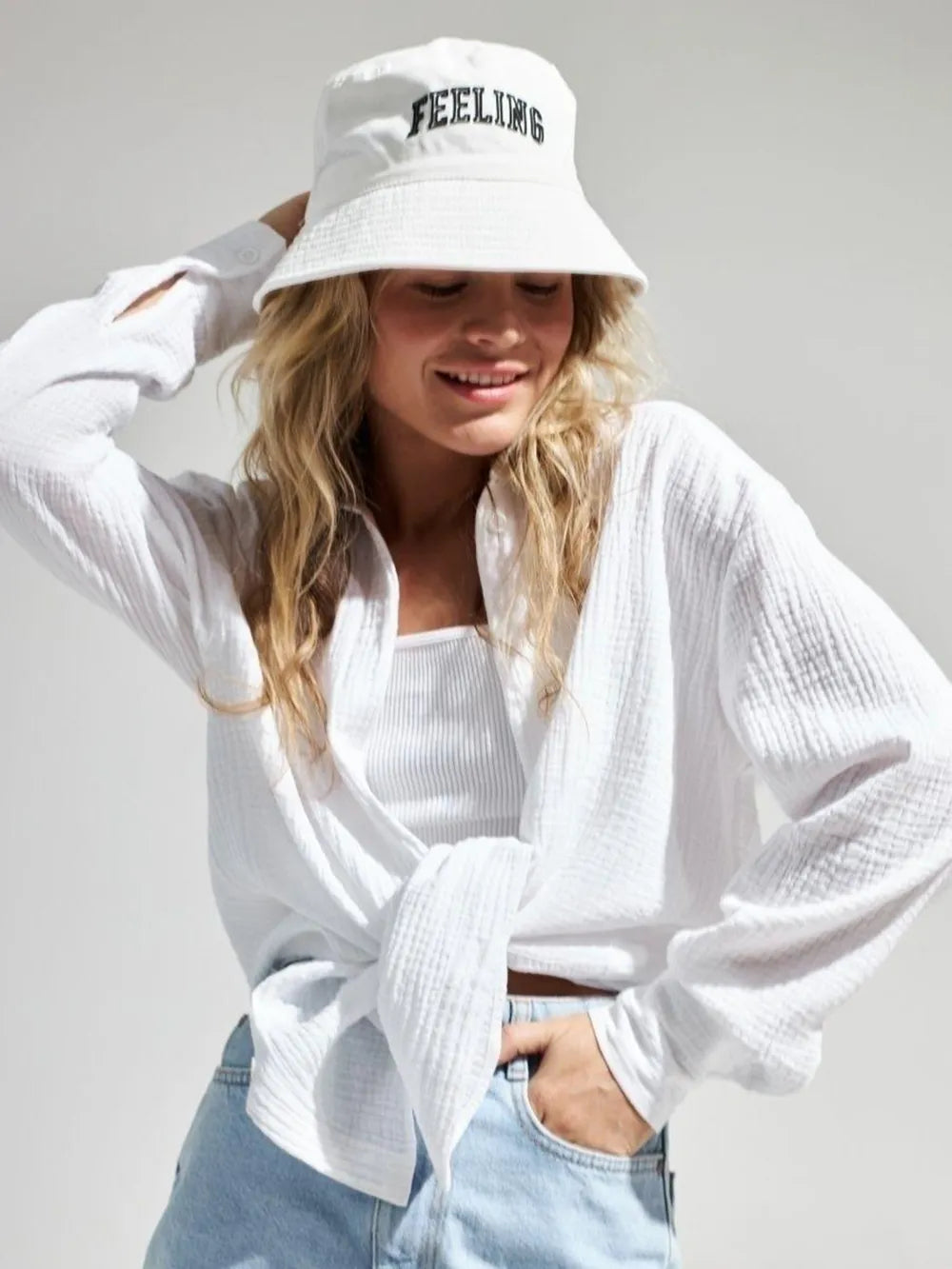 Textured Collared Neck Long Sleeve Shirt (5)