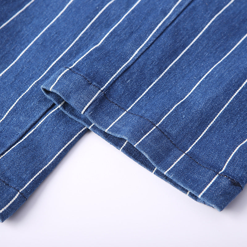 Stretch Striped Jeans photo 6