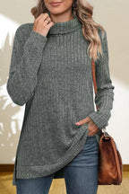 Turtleneck High Low Top (9)
