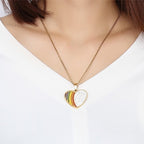 Lgbt Six-color Rainbow Titanium Steel Pendant Necklace photo 4