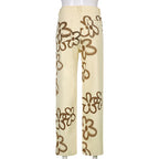 Street Print Straight Leg Jeans Casual photo 1