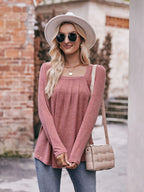 Square Neck Long Sleeve T-shirt (20)