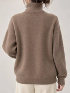 Turtleneck Dropped Shoulder Sweater (15)