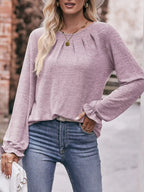 Ruffle Cuff Long Sleeve T-shirt (16)