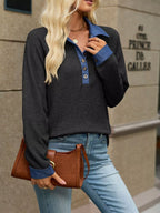Button Detail Raglan Sleeve Top (17)