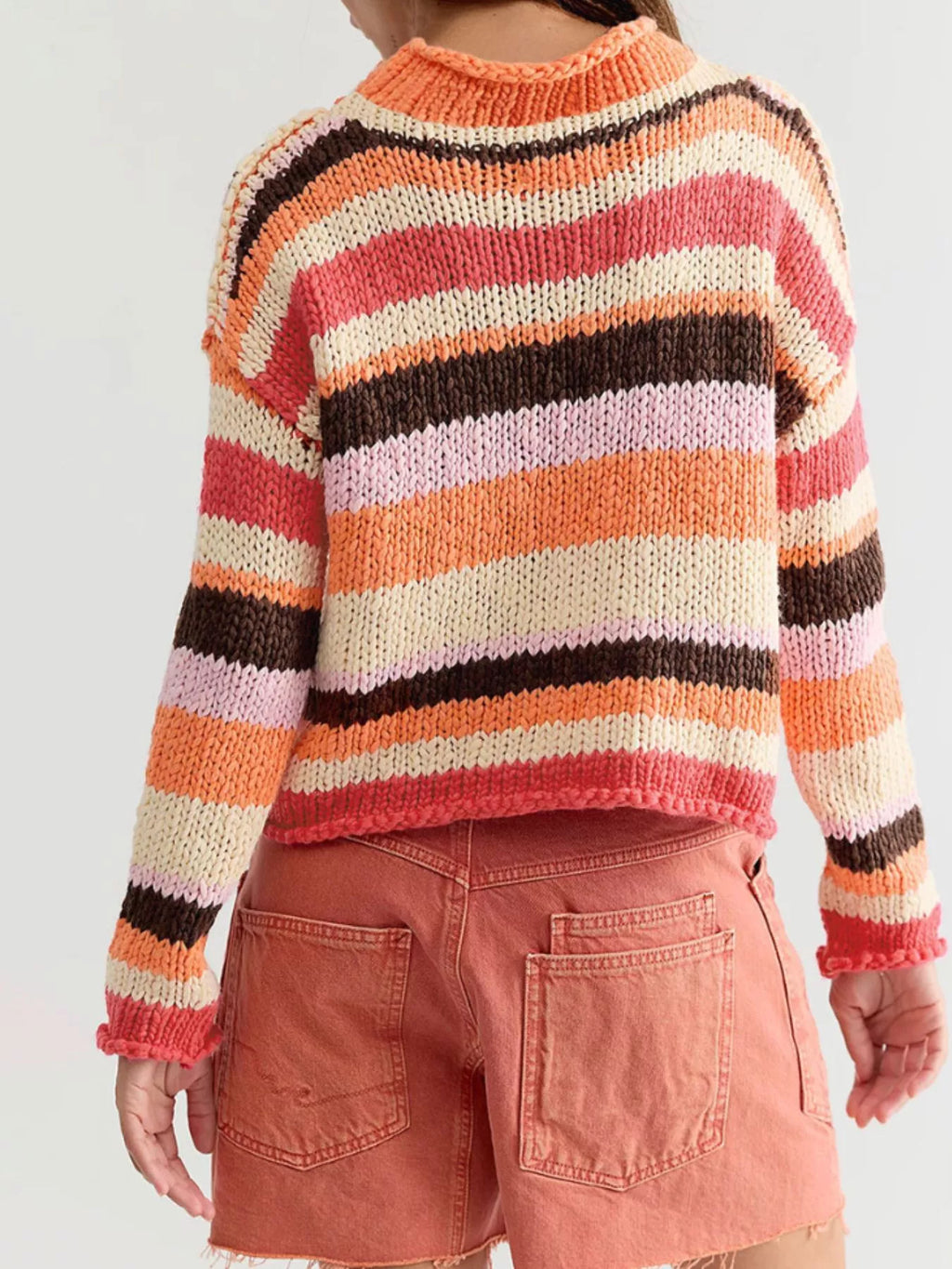 Chunky Knit Striped Sweater (12)