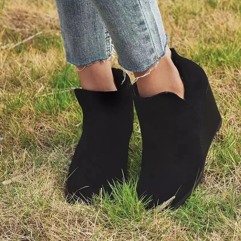 High Heel Ankle Boots Side Zip (6)