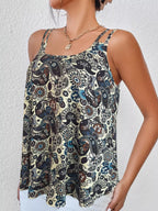 Paisley Print Round Neck Tank (4)