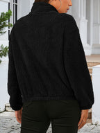 Zip Up Turtleneck Long Sleeve Jacket (9)
