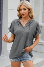 Hooded Short Sleeve T-shirt (11)