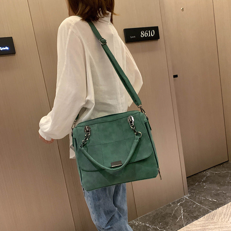 Shoulder Large Capacity Green Bag photo 1