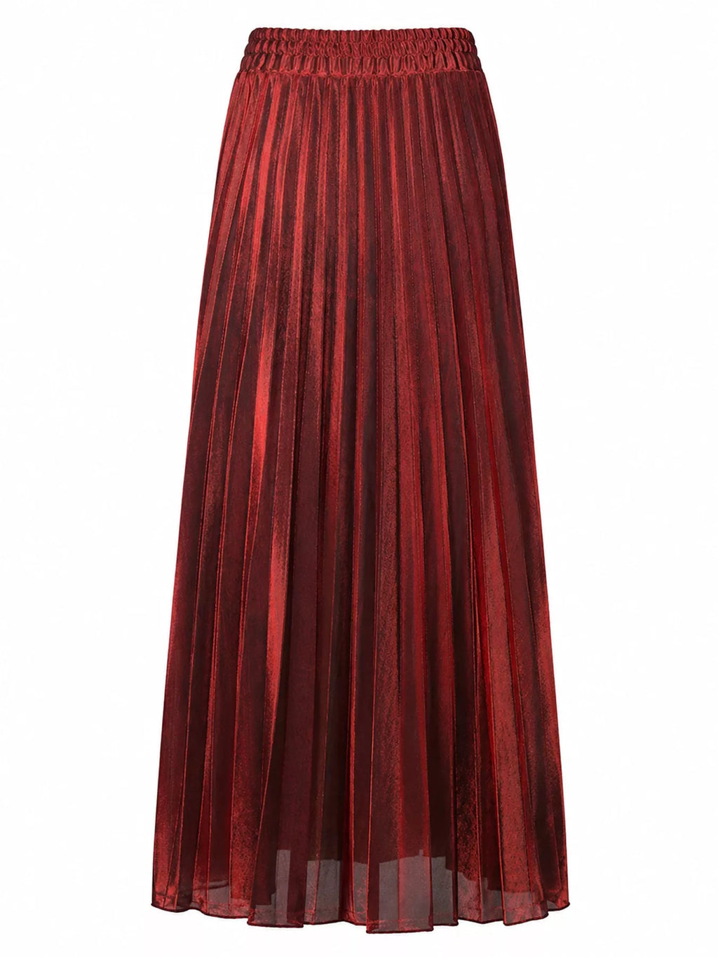 High-waisted Pleated Maxi Skirt (18)
