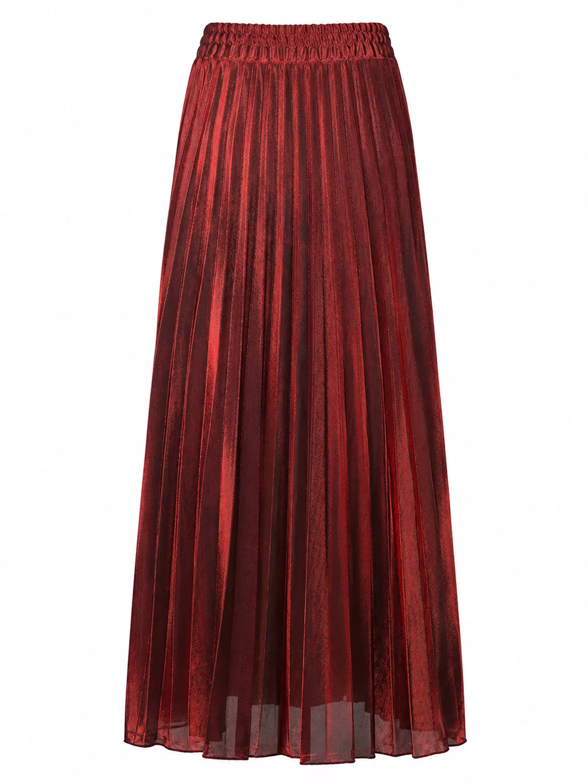 High-waisted Pleated Maxi Skirt (18)