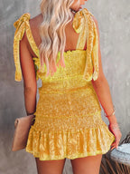 Smocked Wide Strap Mini Cami Dress (3)