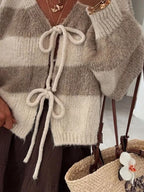 Striped Tie-front Knit Cardigan (16)