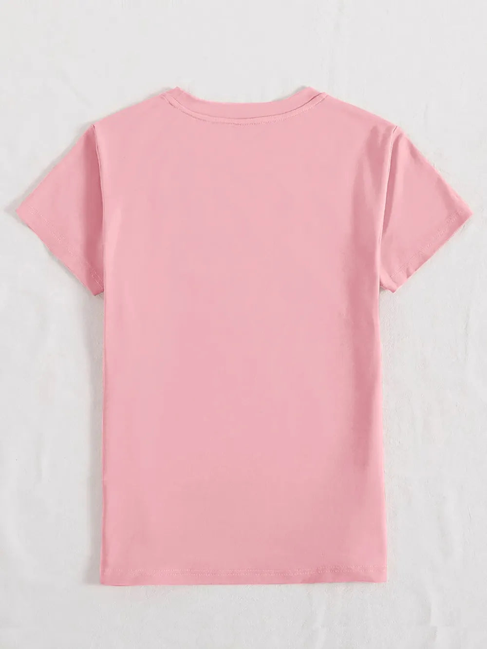 Rabbit Round Neck Short Sleeve T-shirt (5)
