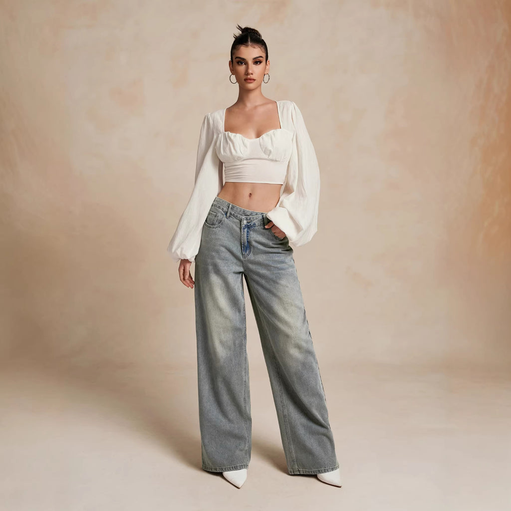 Loose Slightly Flared Street-style Trousers photo 4