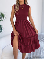Smocked Sleeveless Tiered Dress (21)
