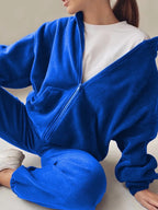 Zip Up Long Sleeve Hoodie Joggers Set (11)