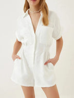 Johnny Collar Short Sleeve Romper (8)