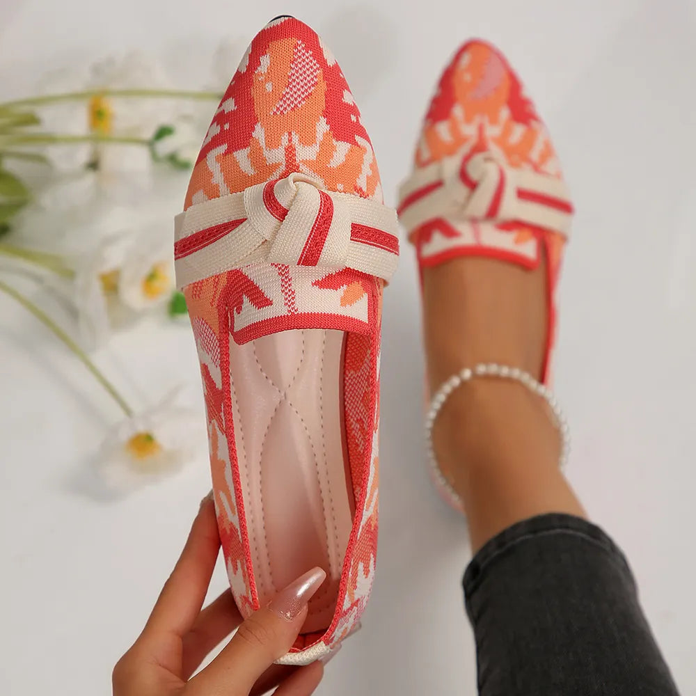 Mesh Point Toe Flat Slip-ons (6)