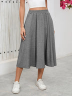 Elastic Waist Skirt Pockets (8)