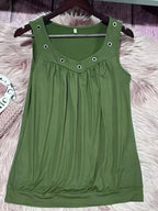 Eyelet Detail Ruched Tank (10)
