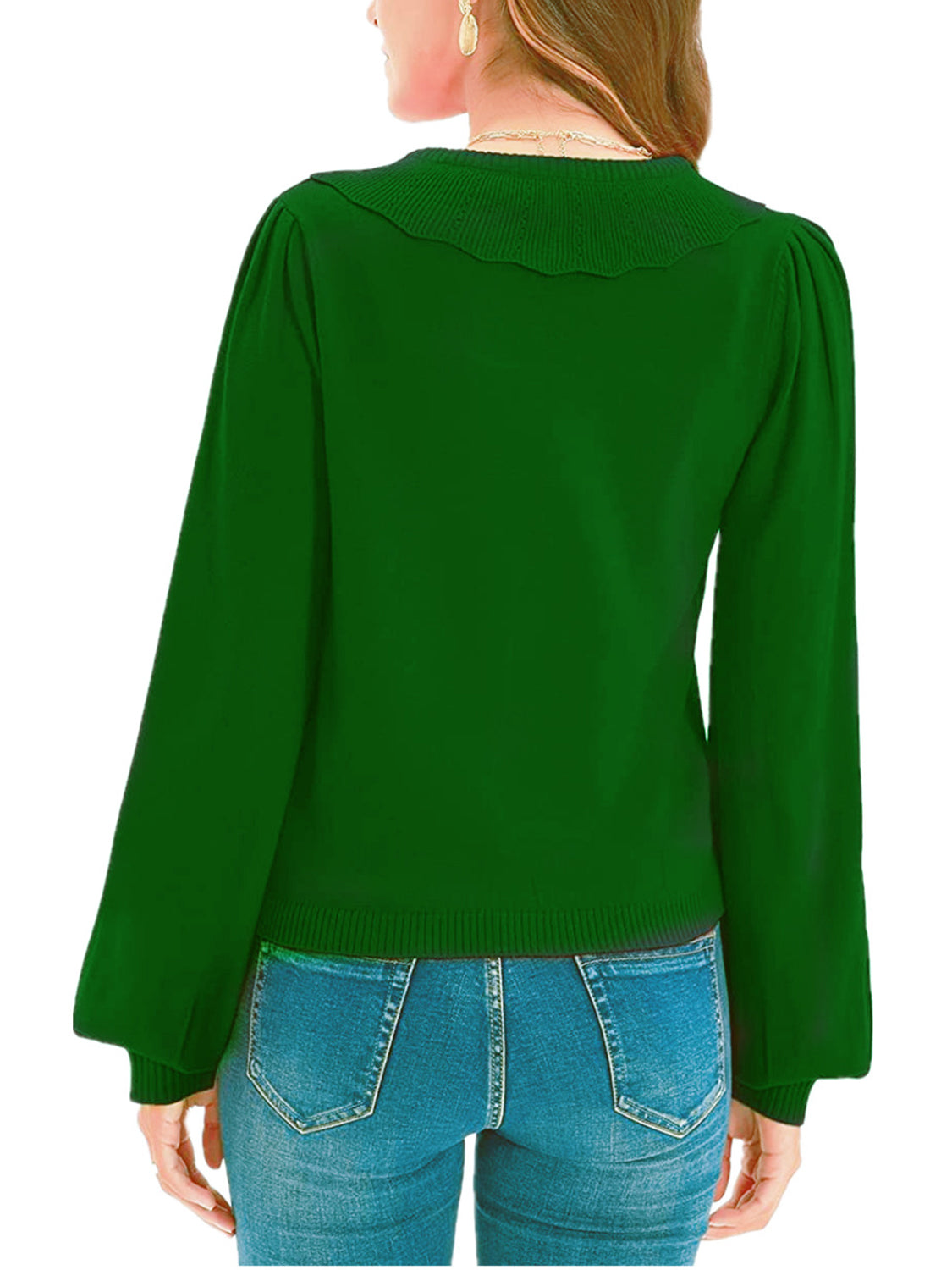 Collared Long Sleeve Button Down Cardigan (15)
