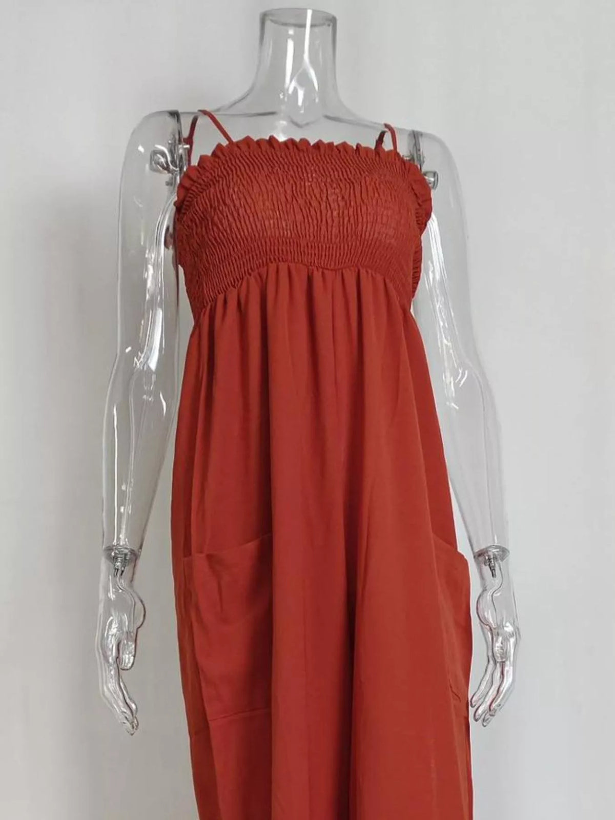 Smocked Wide Leg Jumpsuit (3)