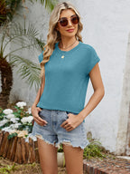 Round Neck Short Sleeve T-shirt (3)