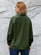 Casual Corduroy Button-down Jacket (13)