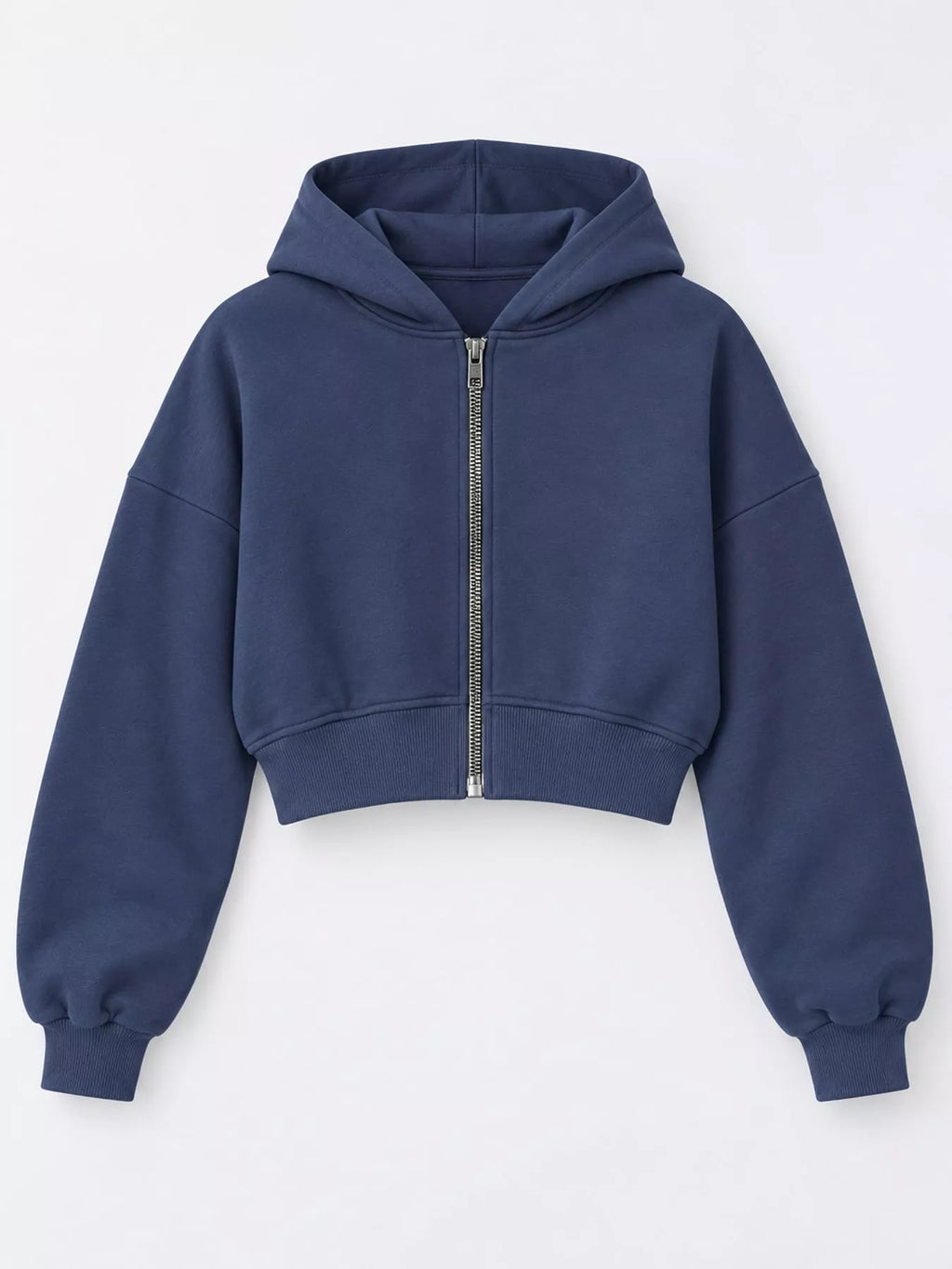 Zip-up Cropped Hoodie (9)